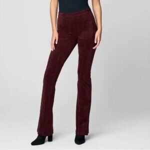 Blank NYC Faux Suede Burgundy Flare Pant Size 30